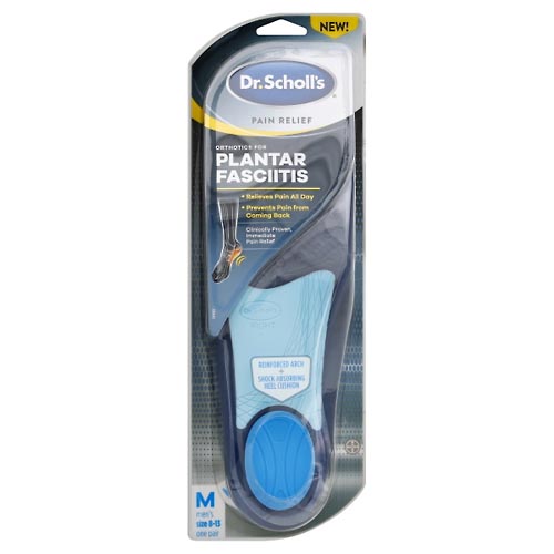 Image for Dr Scholls Orthotics, for Plantar Fasciitis, Men's, Size 8-13,1pr from NIAGARA APOTHECARY