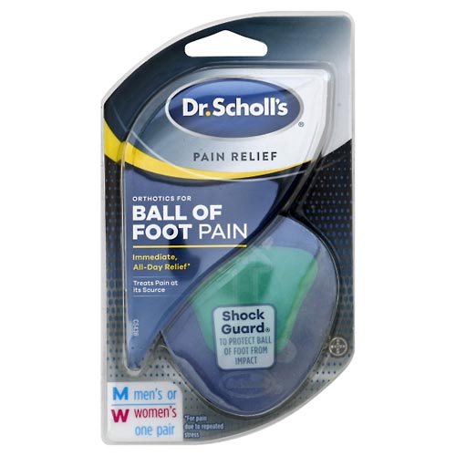 Image for Dr Scholls Orthotics, for Ball of Foot Pain, Men's or Women's,1pr from NIAGARA APOTHECARY