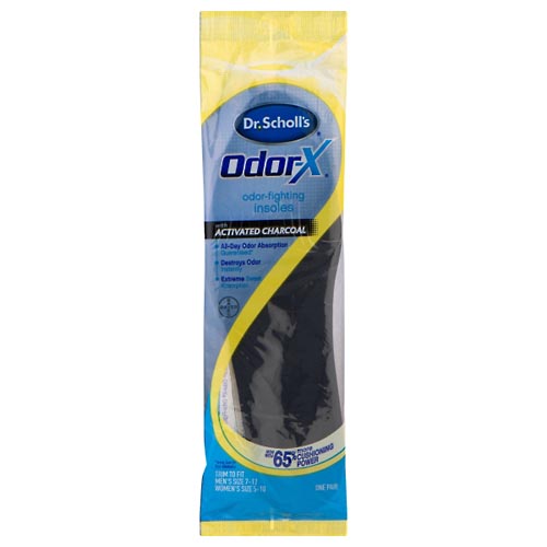 Image for Dr Scholls Insoles, Odor-Fighting,1pr from NIAGARA APOTHECARY