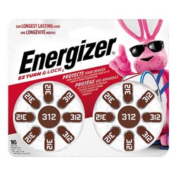 Image for Energizer Hearing Aid Batteries, Zinc-Air, 312,16ea from NIAGARA APOTHECARY