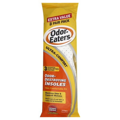Image for Odor Eaters Odor-Destroying Insoles, Ultra-Comfort, Trim to Fit,3pr from NIAGARA APOTHECARY