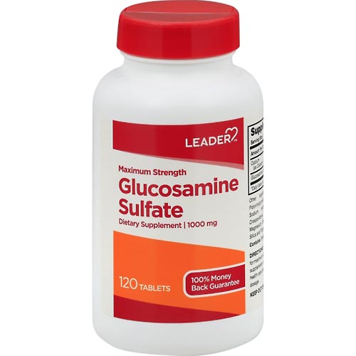 Image for Leader Glucosamine Sulfate, Maximum Strength, 1000 mg, Tablets,120ea from NIAGARA APOTHECARY