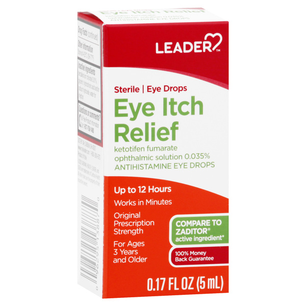 Image for Leader Eye Drops, Eye Itch Relief, Sterile,0.17oz from NIAGARA APOTHECARY