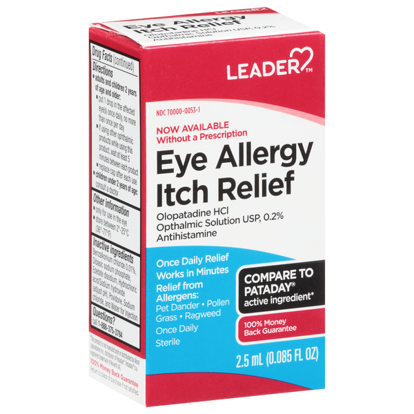 Image for Leader Eye Allergy Itch Relief,0.085fl oz from NIAGARA APOTHECARY