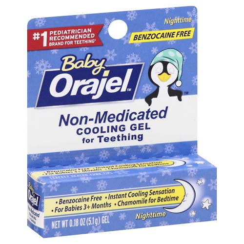 Image for Orajel Cooling Gel for Teething, Non-Medicated, Nighttime,0.18oz from NIAGARA APOTHECARY