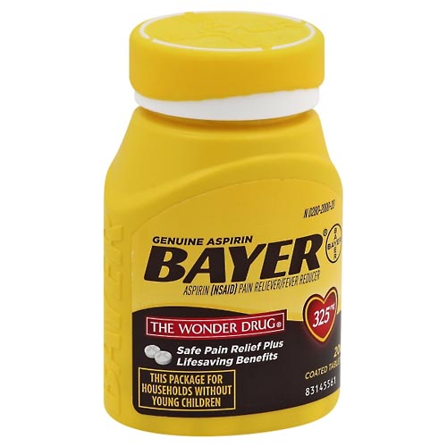 Image for Bayer Aspirin, 325 mg, Coated Tablets,200ea from NIAGARA APOTHECARY
