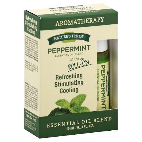 Image for Natures Truth Essential Oil Blend, Peppermint, On the Go Roll-On,0.33oz from NIAGARA APOTHECARY